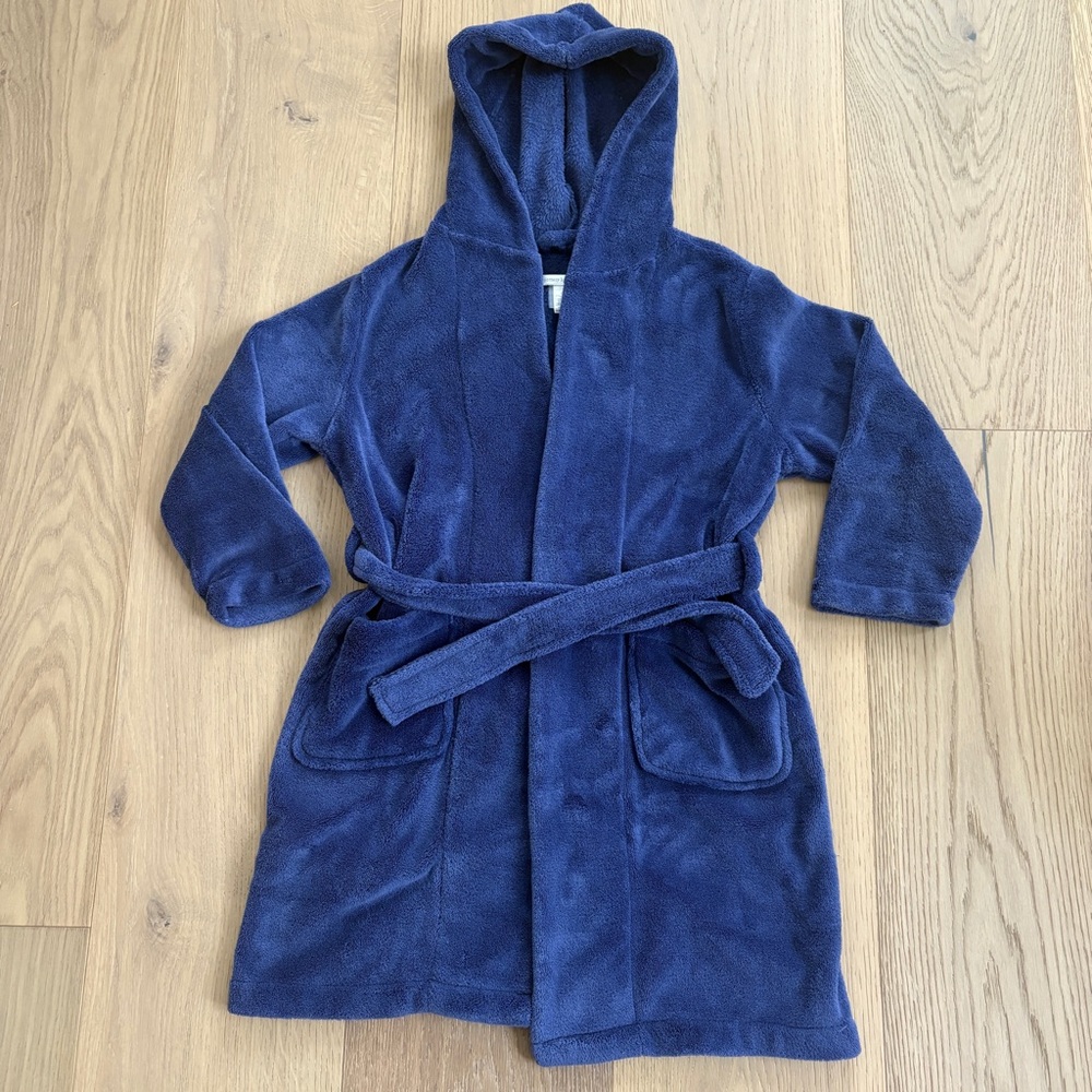 Pottery barn kid robe navy size medium